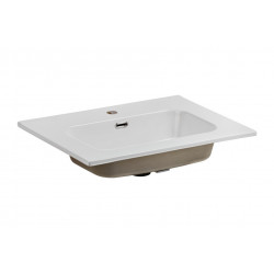Ensemble salle de bain meuble vasque 90 cm + 2 éléments - Camille White