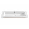 Ensemble complet salle de bain avec meuble vasque 100 cm + 2 éléments - Cintra White