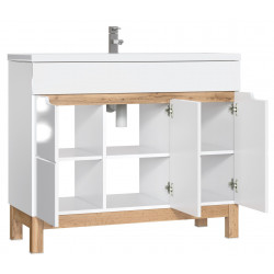 Ensemble meuble vasque 100 cm - Cintra White