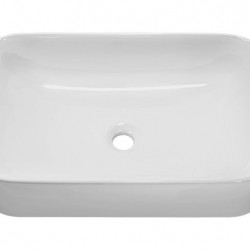 Vasque à poser en céramique blanche - L 61 x l 38 cm - Gamme Katia