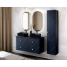Ensemble salle de bain avec meuble vasque 120 cm + miroirs - Aurore Blue