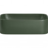 Vasque à poser en céramique verte matte - L 50.5 x 38 cm - Gamme Kama