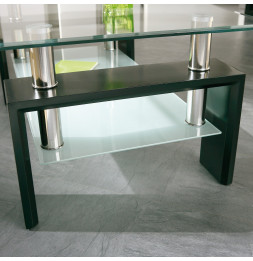 Table basse Dana verre sécurité - L 100 x l 60 x H 45 cm - Links