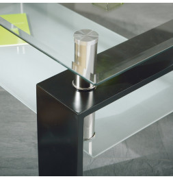 Table basse Dana verre sécurité - L 100 x l 60 x H 45 cm - Links