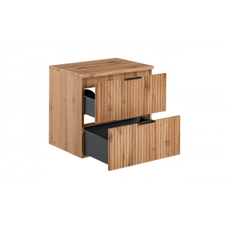 Meuble sous vasque en bois Georgia Oak - H 57 x l 60 x P 46 cm