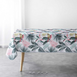 Nappe rectangulaire en tissu à motifs floralaux - Multicolores - L 240 x l 150 cm
