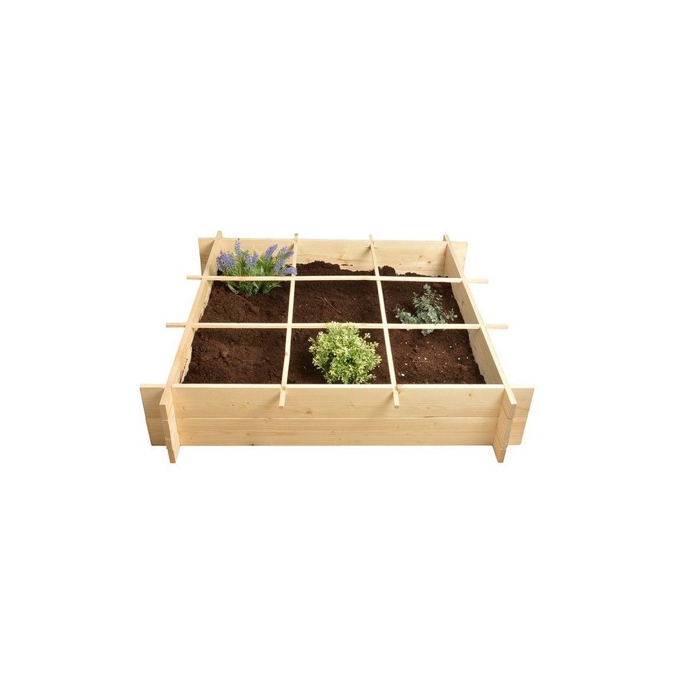 Carré à potager en bois - Cube de plantation