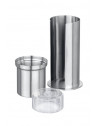 Porte cotons-tiges et disques de coton - Inox