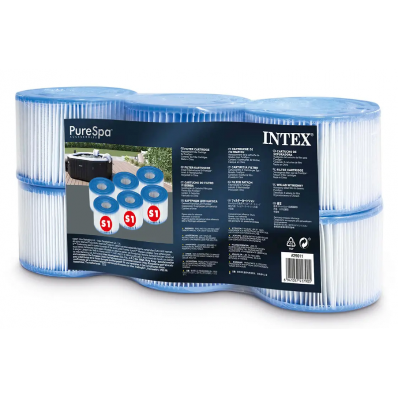 Cartouches pour SPA - Intex - Pack de 6