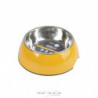 Gamelle pour animaux en inox - 600ml - Jaune - D 17,6 cm