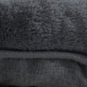 Coussin flocon réversible à l'aspect peluche pour animaux - Noir - L 87 x l 55 cm - Gamme Newton
