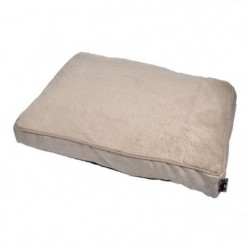 Coussin peluche rectangle pour animaux - Beige - L 80 x l 60 cm - Gamme Newton