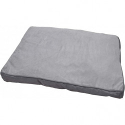 Coussin peluche rectangle pour animaux - Gris - L 100 x l 70 cm - Gamme Newton