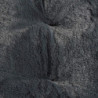 Panier ovale pour animaux avec intérieur aspect peluche - Noir - L 45 x l 28 cm - Gamme Newton