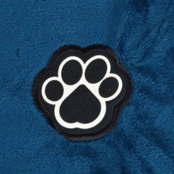 Coussin flocon réversible en velours pour animaux - Bleu - L 61 x l 38 cm - Gamme Newton - Gamme Patchy