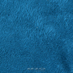 Panier rond avec coussin amovible en velours - Bleu et noir - D 60 cm - Gamme Patchy