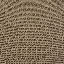 Griffoir réversible en carton à motifs - Jaune - L 43 x l 22 x H 8,8 cm