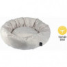 Coussin donut rond en velours pour animaux - Beige - D 50 x H 16 cm - Gamme Sweet Cat