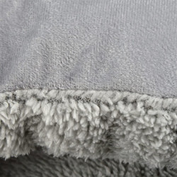 Niche en forme de chausson pour animaux - Gris - L 45 x l 22 cm - Gamme Sweet Cat