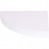 Etagère d'angle flottante en bois - Blanc - L 25 x l 25 cm