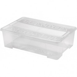 Texbox en plastique transparent - 21L - L 38 xl 28 x H 27,2 cm