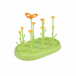 Egoutte biberons pliable en plastiques - Vert - L 32 x H 24 cm