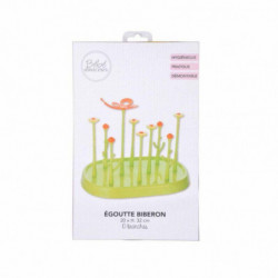 Egoutte biberons pliable en plastiques - Vert - L 32 x H 24 cm