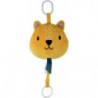 Peluche musicale léopard à accrocher - Jaune - 18 x H 32 cm - Gamme Savane