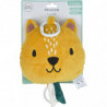 Peluche musicale léopard à accrocher - Jaune - 18 x H 32 cm - Gamme Savane