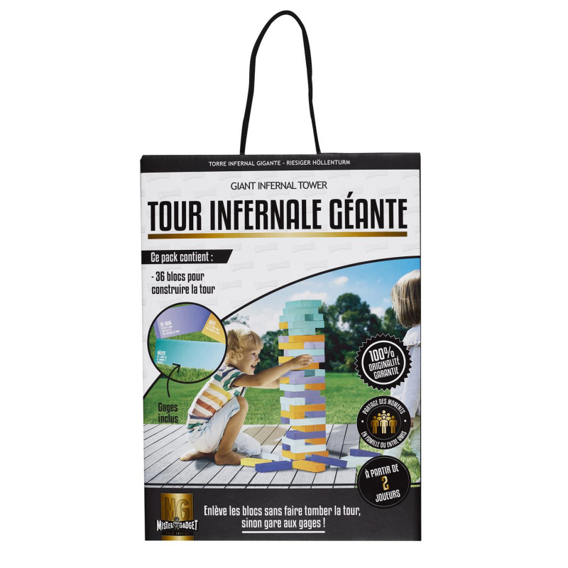 Jeu de la tour infernale en grand format - Multicolore - Jeu d'extérieur