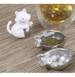 Boule à thé poisson immergé - Infuseur chat
