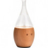 Diffuseur d'huile essentiel programmable Bolea en bois et verre - Beige - H 20,5 cm