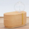 Diffuseur d'huile essentiel programmable Cimia en bois et verre - Beige - H 10,5 cm