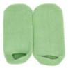 1 Paire de chaussettes SPA hydratantes et réutilisables en coton - Vert - Taille unique