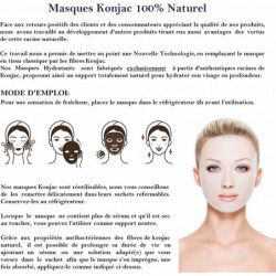 Masque pour le visage hydratant à base de konjac - Soin de la peau