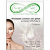 Lot de 5 paires de masques apaisant Konjac contour des yeux à base de collagène - Blanc