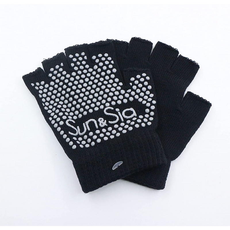 Paire de gants de yoga Sun&Sia - Noir - Taille unique