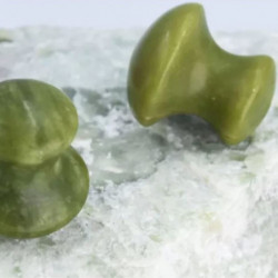 Champignon Guasha en pierre de jade - Vert - Soin de la peau