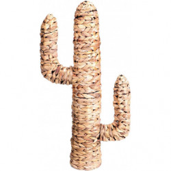 Cactus décoratif en jacinthe d'eau - Beige - H 80 x l 45 x D 15 cm - Natural Living