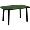 Table de jardin rectangle "Faretto" en plastique - Bleu vert - L 100 x l 70 x H 72,5 cm