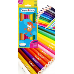 Boîte de 12 crayons de couleur Paper Mate - Multicolore