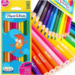 Boîte de 12 crayons de couleur Paper Mate - Multicolore