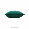 Coussin déhoussable en coton uni Linette - Vert - 30 x 50 cm
