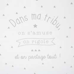 Coffre à jouets - 58 x 38 x 38 cm - Gris