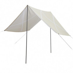 Tente de jardin en tossu et métal - Beige - L 170 x H 200 x P 300 cm