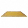 Tapis rectangle en jute et coton - Beige-Jaune - L 170 x l 120 cm