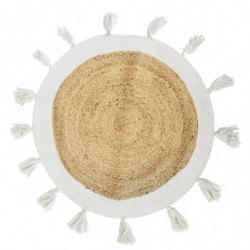 Tapis rond en jute avec...