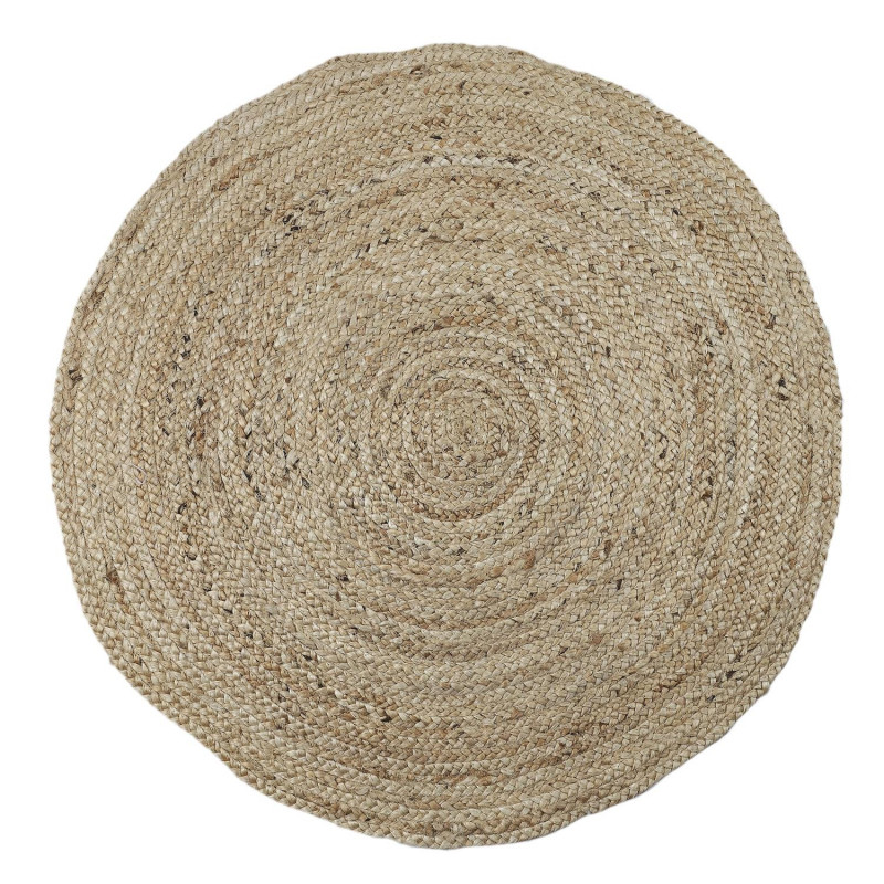 Tapis rond en jute - Beige - D 80 cm