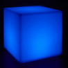 Lampe cube d'extérieur avec télécommande - Blanc - 25 x 25 x 25 cm
