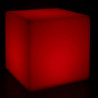 Lampe cube d'extérieur avec télécommande - Blanc - 25 x 25 x 25 cm